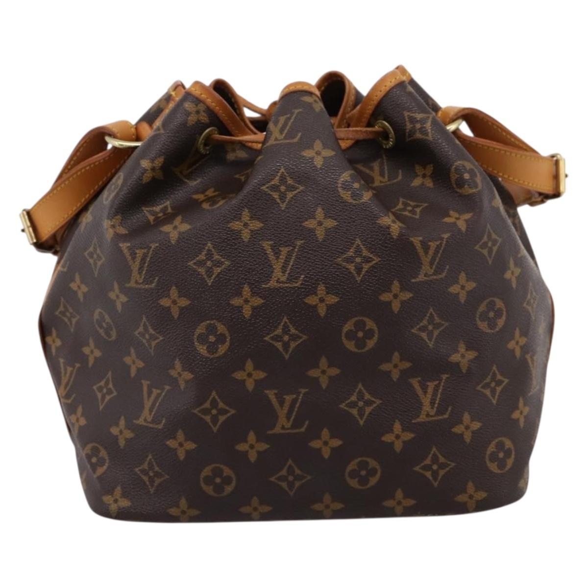 LOUIS VUITTON Monogram Petit Noe Shoulder Bag M42226 LV Auth 200465V