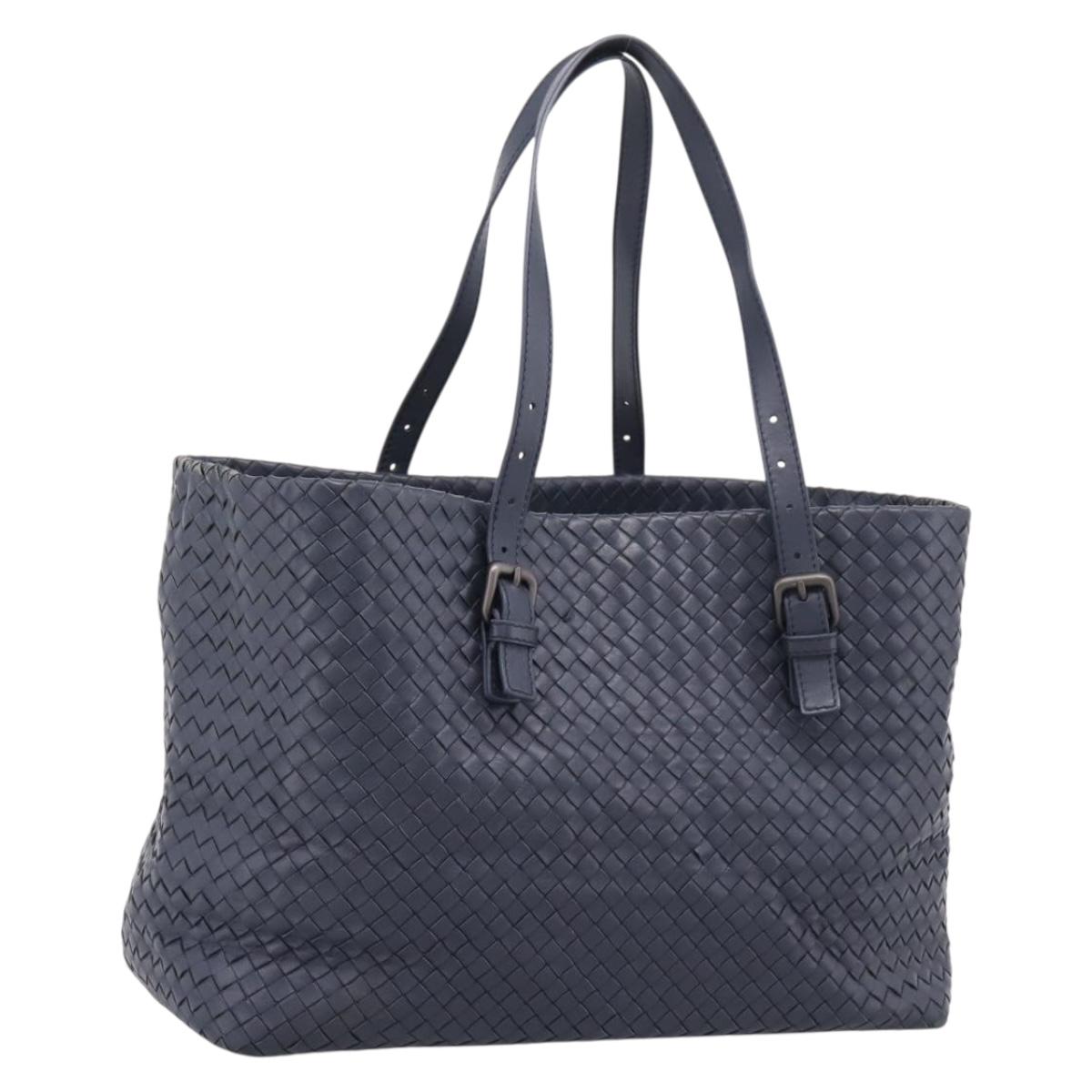 BOTTEGA VENETA INTRECCIATO Tote Bag Leather Navy Auth 200469V