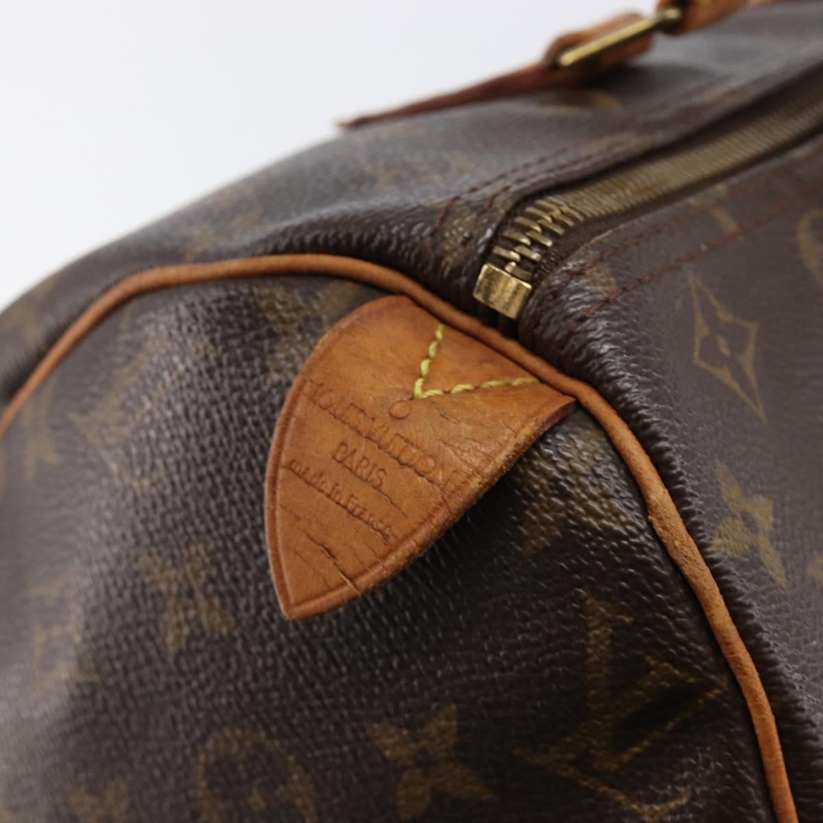 LOUIS VUITTON Monogram Speedy 30 Hand Bag M41526 LV Auth 200472
