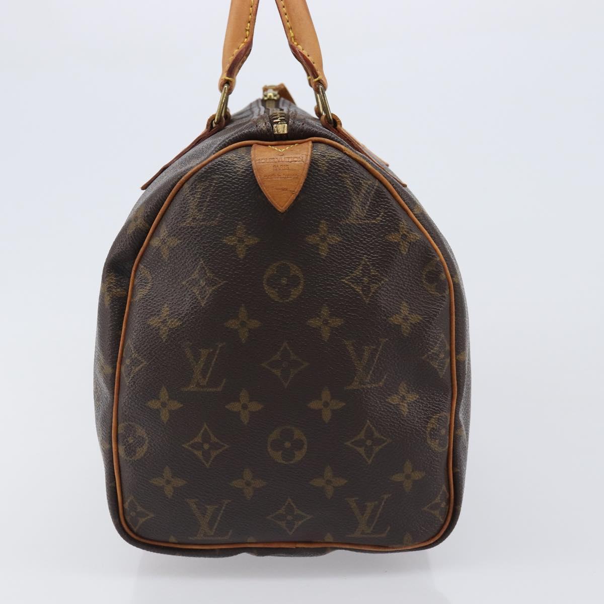 LOUIS VUITTON Monogram Speedy 30 Hand Bag M41526 LV Auth 200472