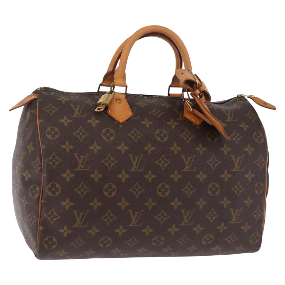 LOUIS VUITTON Monogram Speedy 35 Hand Bag M41524 LV Auth 200473V