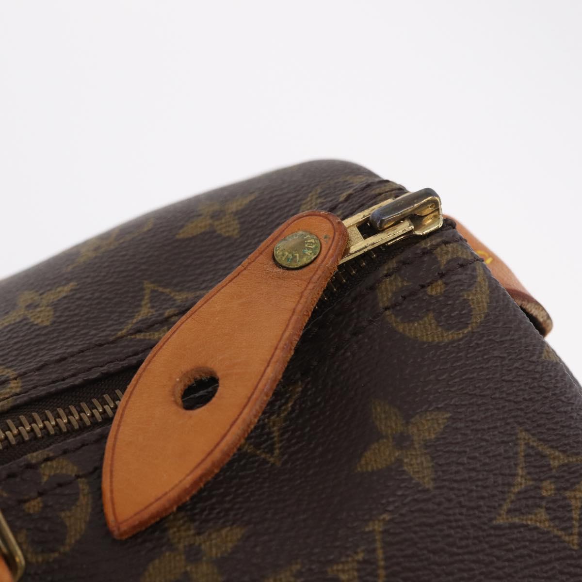 LOUIS VUITTON Monogram Speedy 35 Hand Bag M41524 LV Auth 200473V
