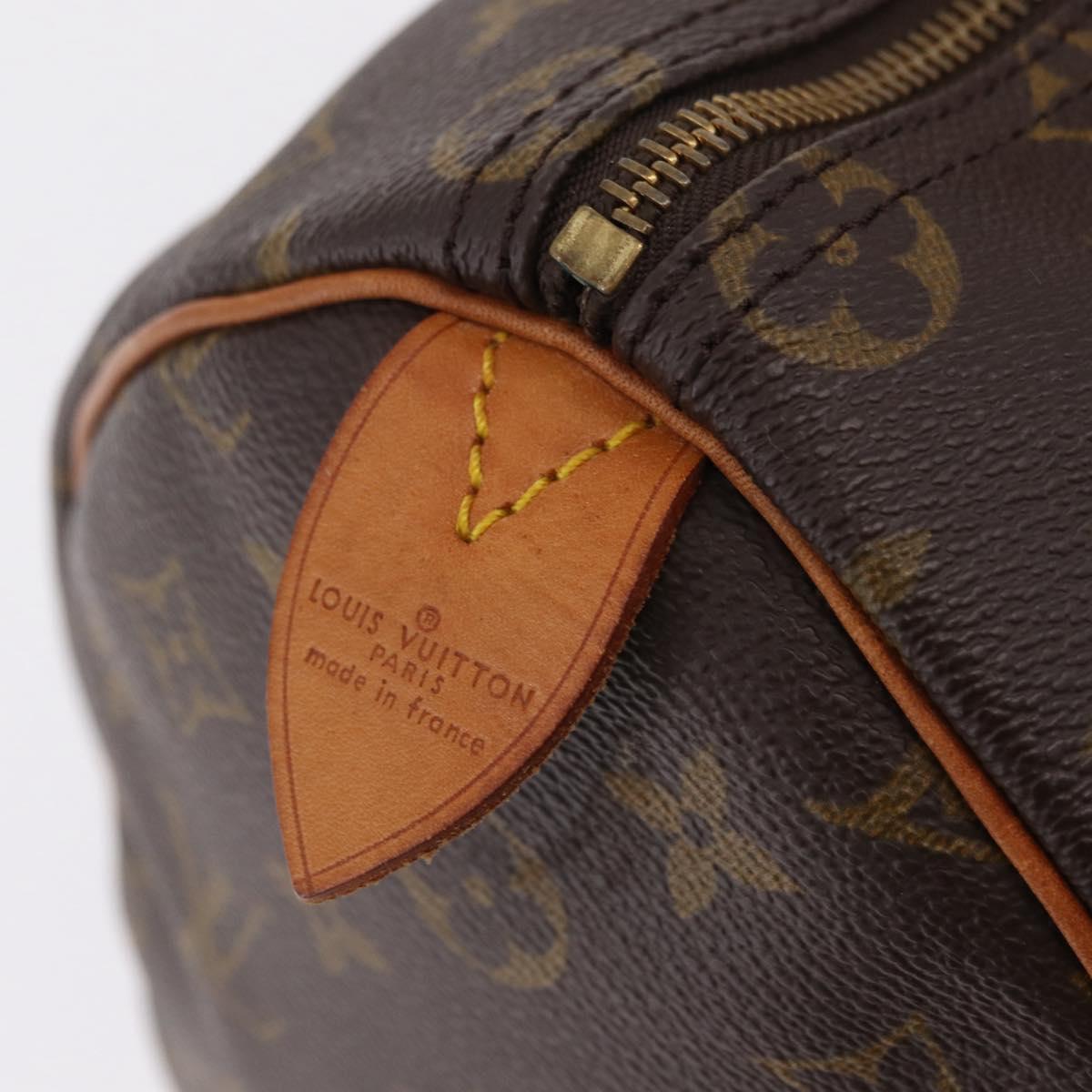 LOUIS VUITTON Monogram Speedy 35 Hand Bag M41524 LV Auth 200473V