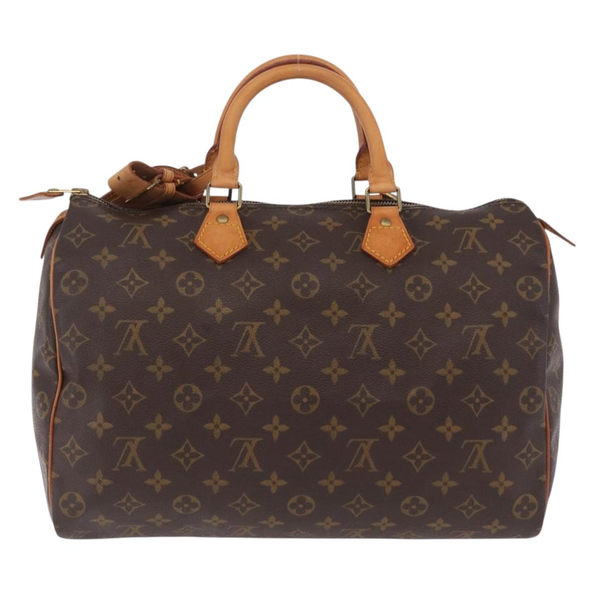 LOUIS VUITTON Monogram Speedy 35 Hand Bag M41524 LV Auth 200473V