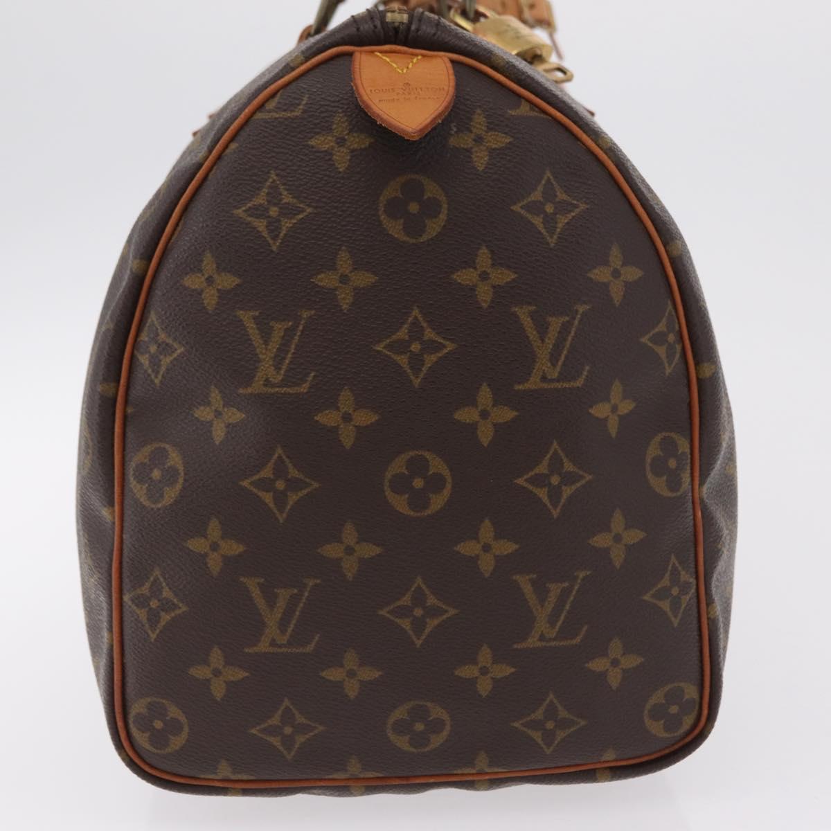 LOUIS VUITTON Monogram Speedy 35 Hand Bag M41524 LV Auth 200473V