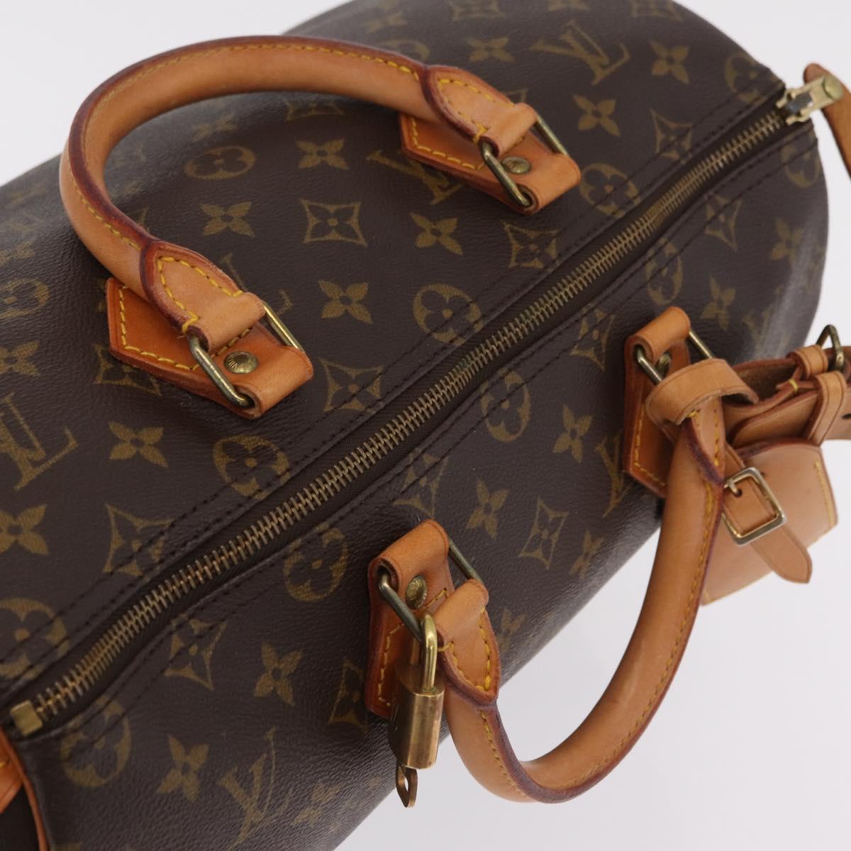 LOUIS VUITTON Monogram Speedy 35 Hand Bag M41524 LV Auth 200473V