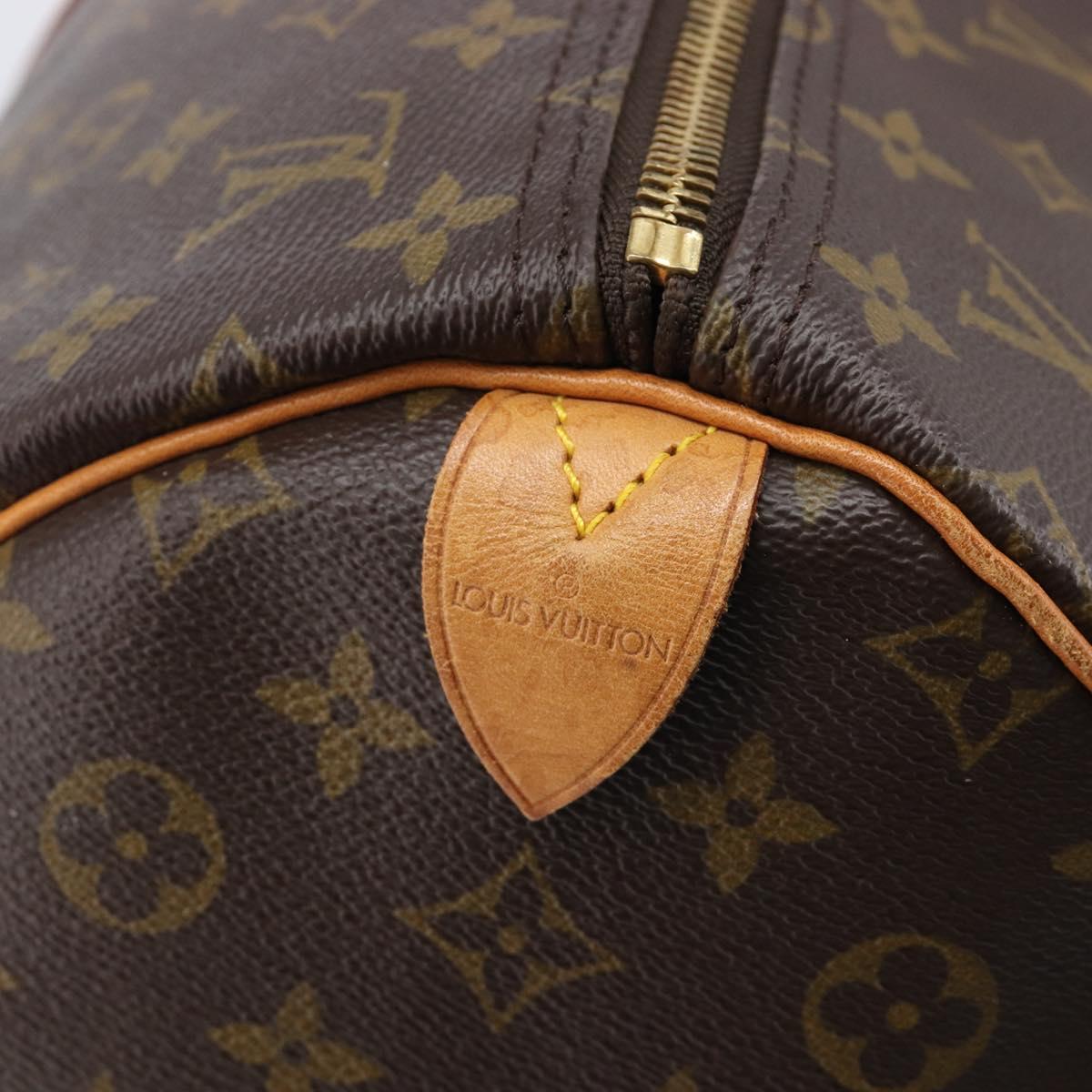 LOUIS VUITTON Monogram Keepall 55 Boston Bag M41424 LV Auth 200476V