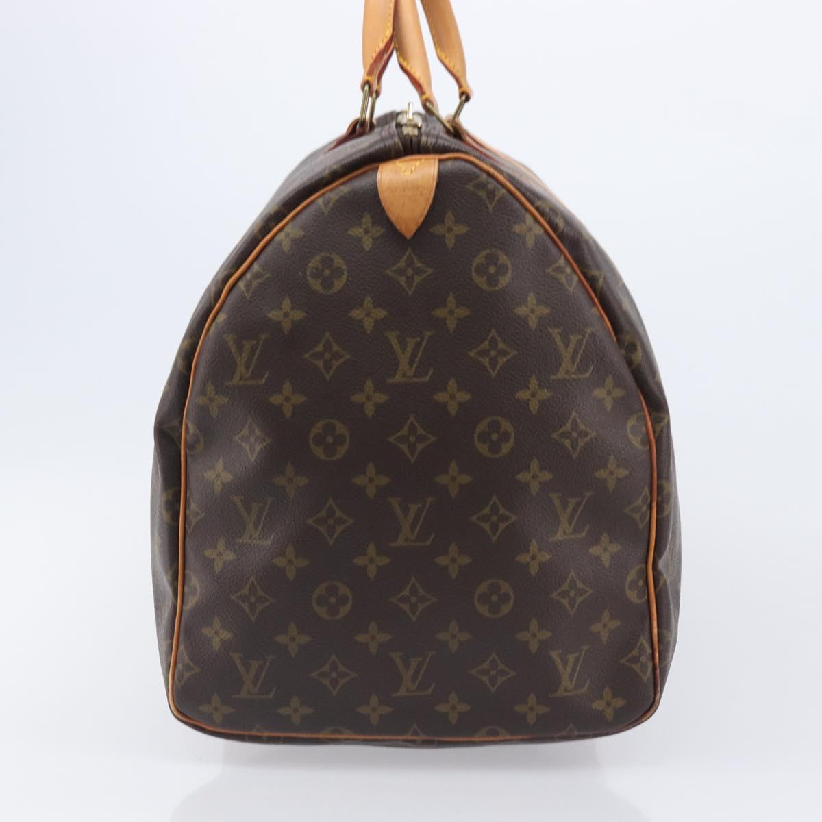 LOUIS VUITTON Monogram Keepall 55 Boston Bag M41424 LV Auth 200476V