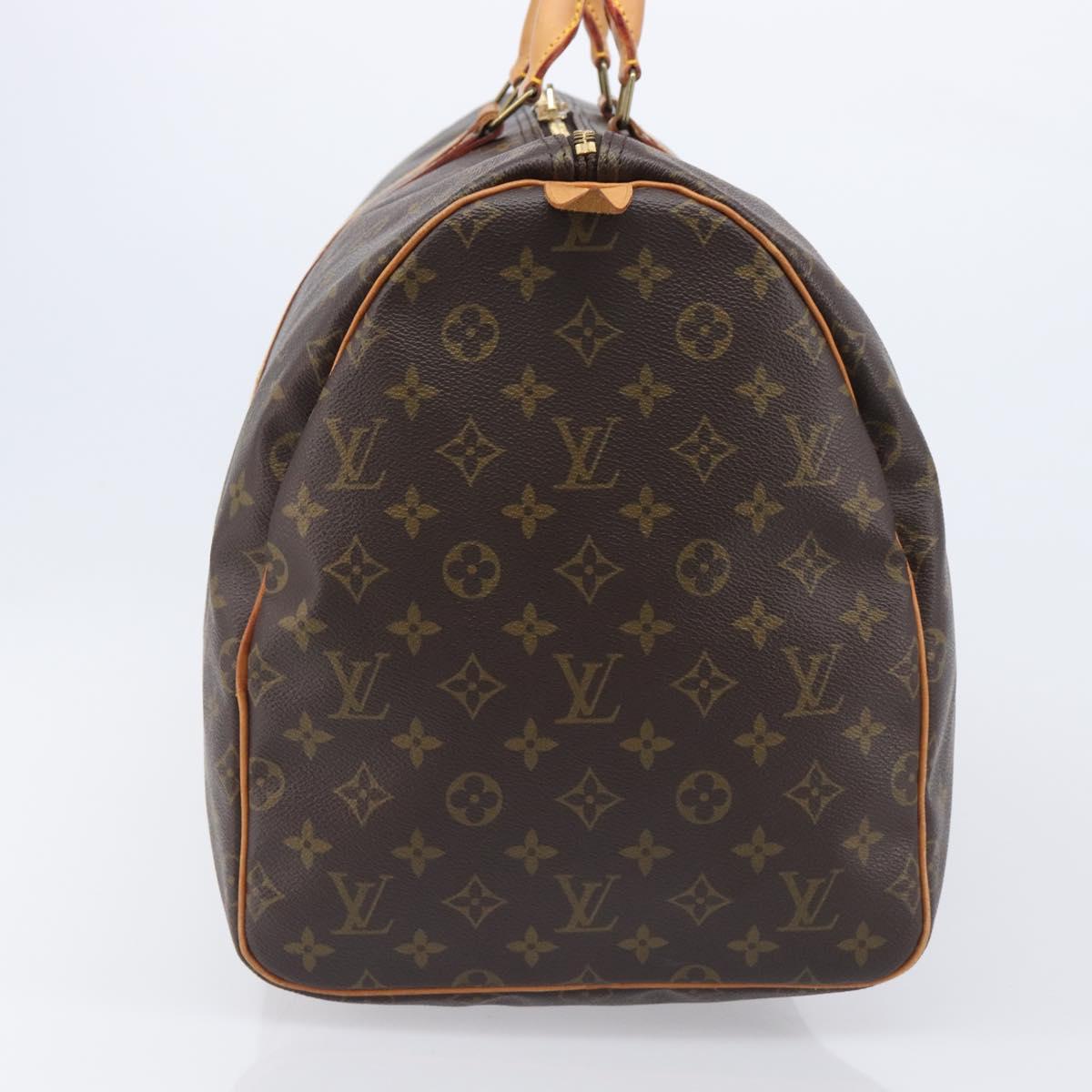 LOUIS VUITTON Monogram Keepall 55 Boston Bag M41424 LV Auth 200476V