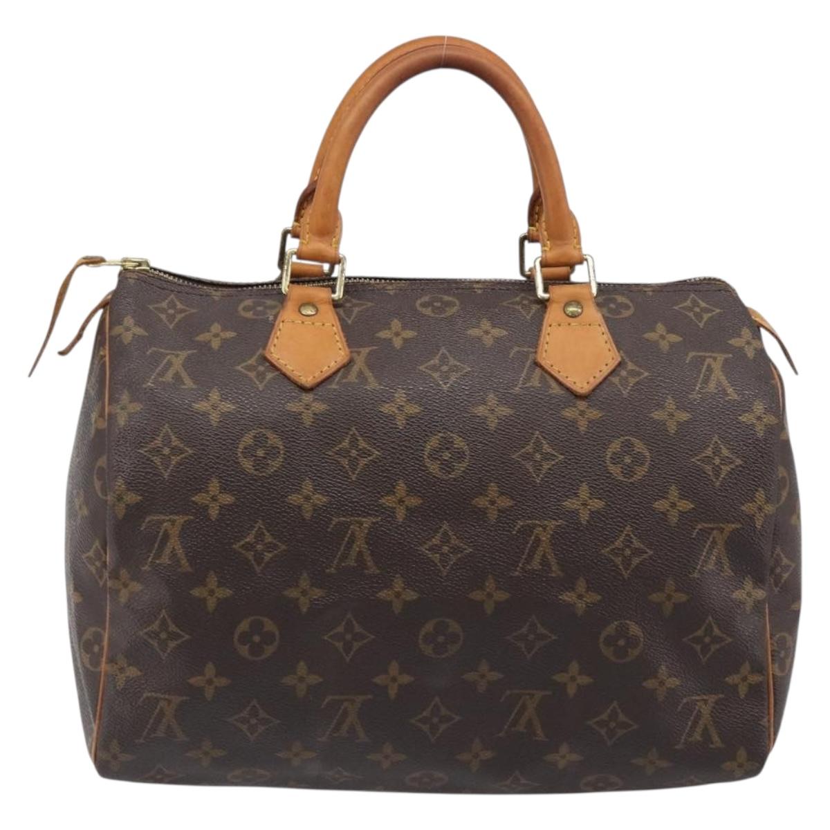 LOUIS VUITTON Monogram Speedy 30 Hand Bag M41526 LV Auth 200478A