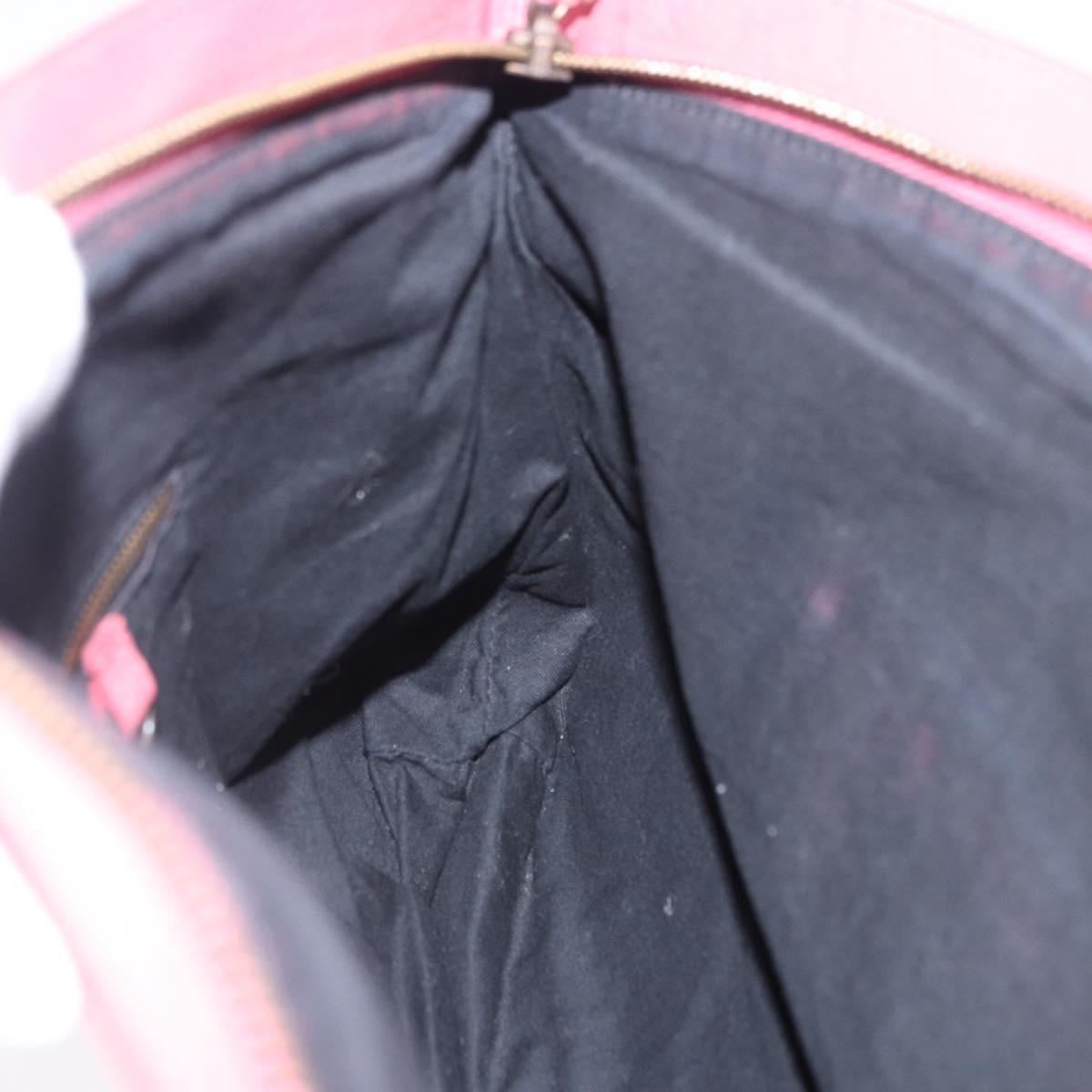BALENCIAGA Clutch Bag Leather Pink Auth 200479M