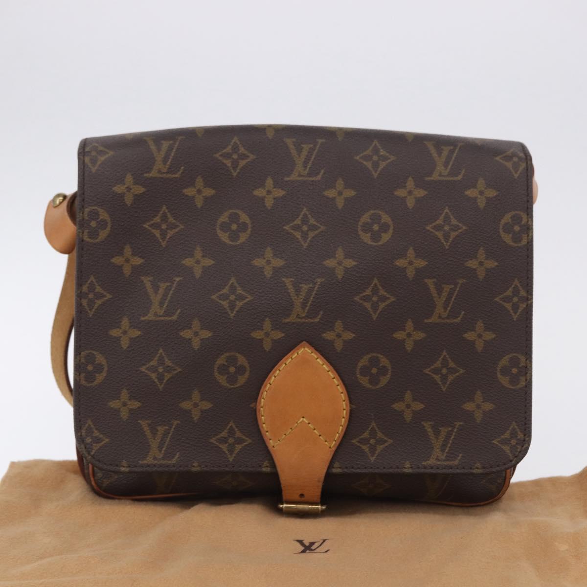 LOUIS VUITTON Monogram Cartouchiere GM Shoulder Bag M51252 LV Auth 200482V
