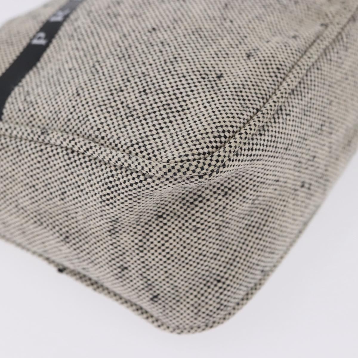 PRADA Hand Pouch Hand Bag Canvas Gray Auth 200483A