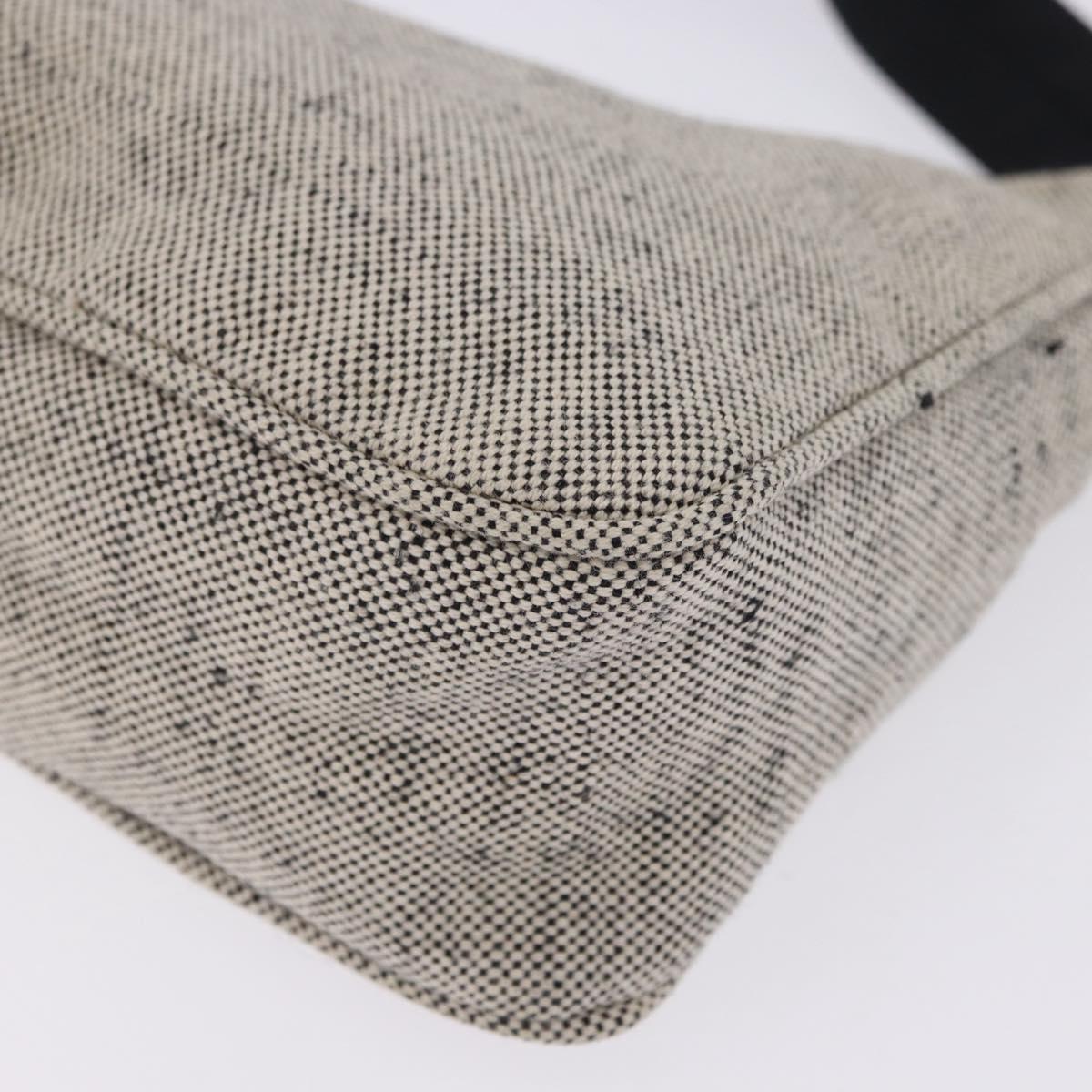 PRADA Hand Pouch Hand Bag Canvas Gray Auth 200483A