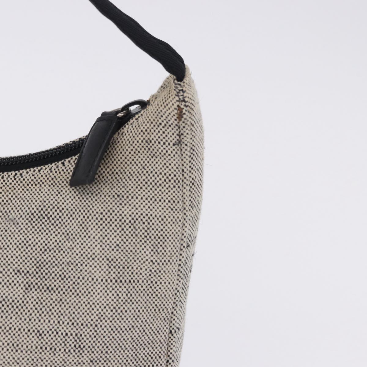 PRADA Hand Pouch Hand Bag Canvas Gray Auth 200483A