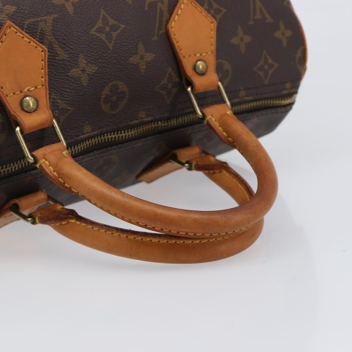 LOUIS VUITTON Monogram Speedy 25 Hand Bag M41528 LV Auth 200486