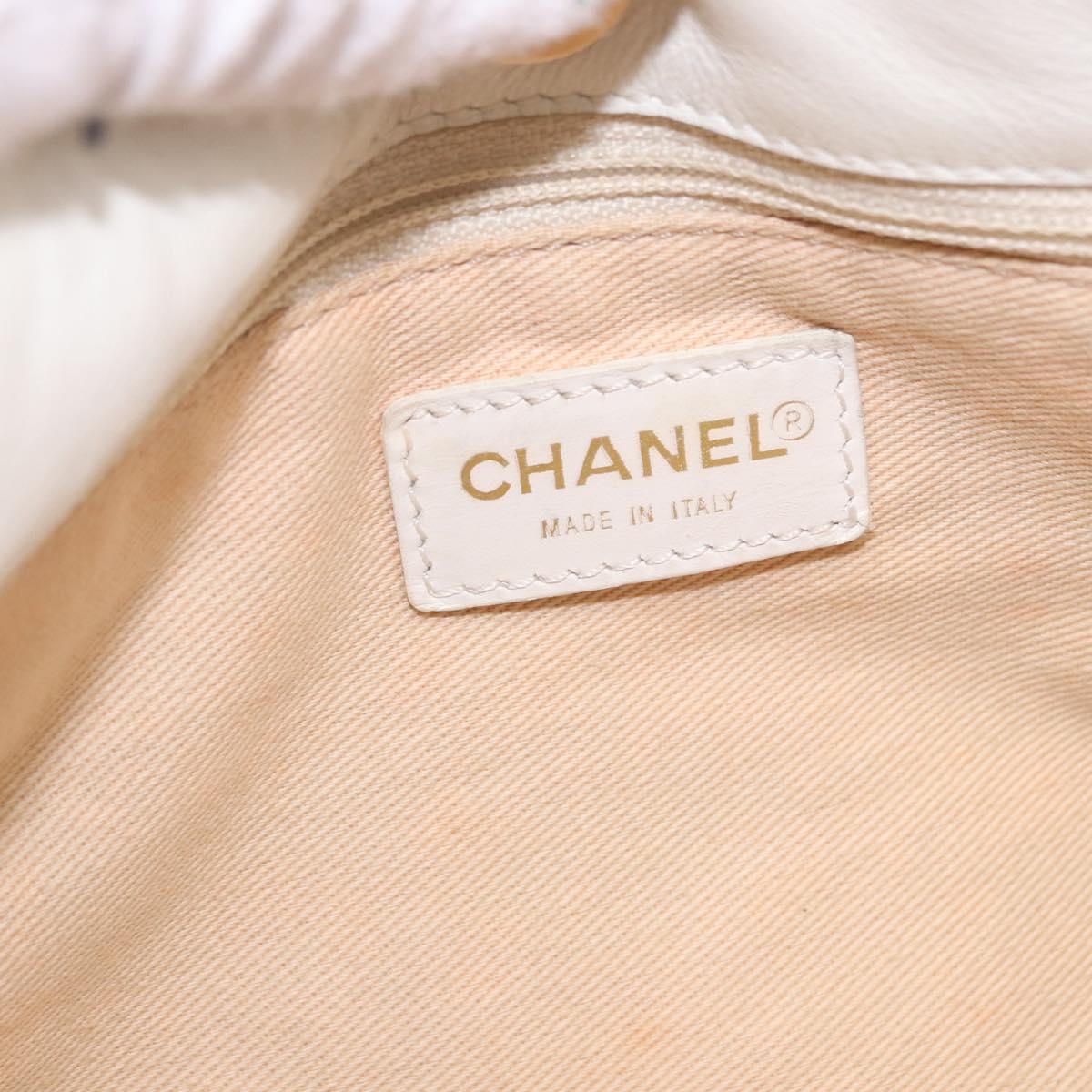 CHANEL Chain Shoulder Bag Canvas Black Gold CC Auth 200497V