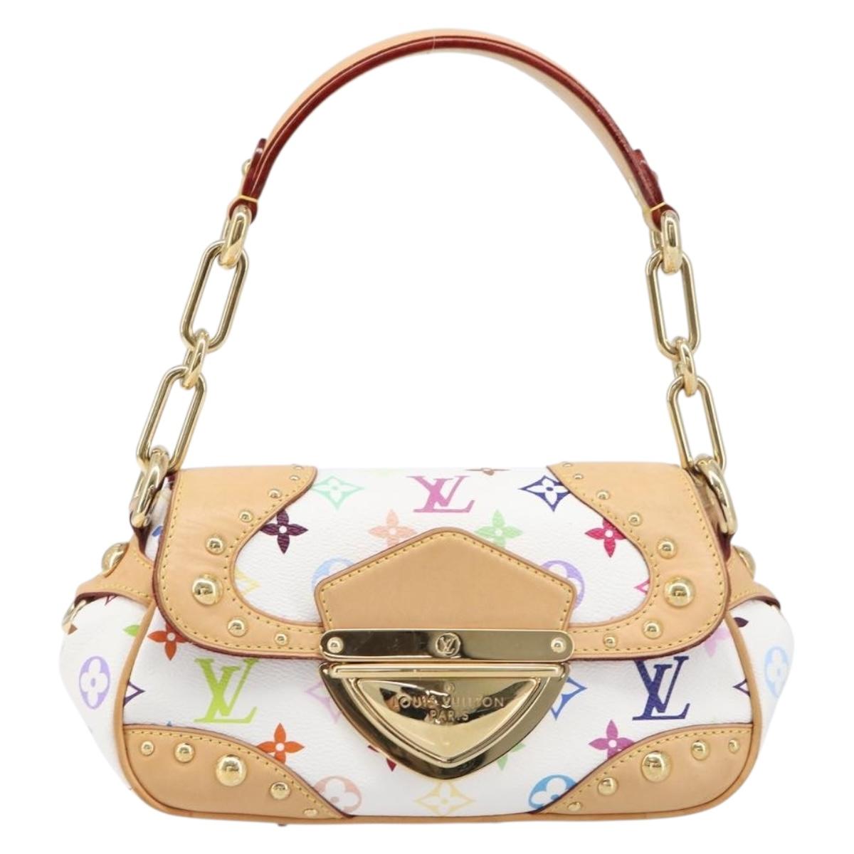 LOUIS VUITTON Monogram Multicolor Marilyn Bag White M40206 LV Auth 200499SAM