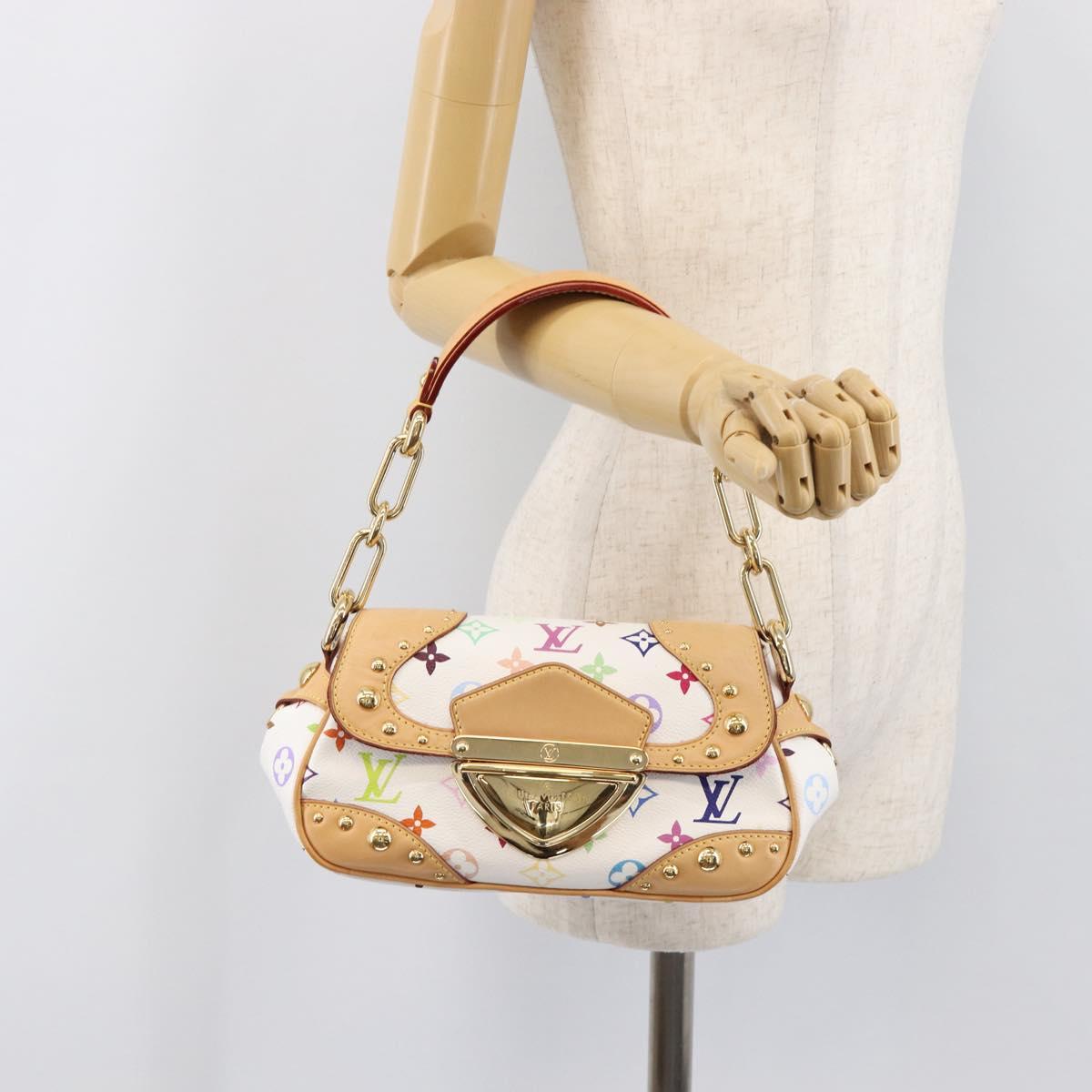 LOUIS VUITTON Monogram Multicolor Marilyn Bag White M40206 LV Auth 200499SAM