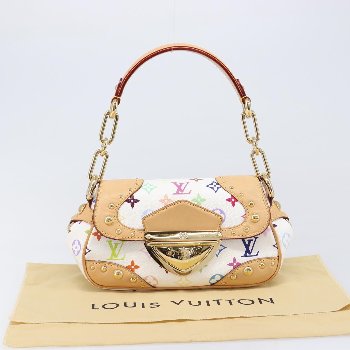 LOUIS VUITTON Monogram Multicolor Marilyn Bag White M40206 LV Auth 200499SAM