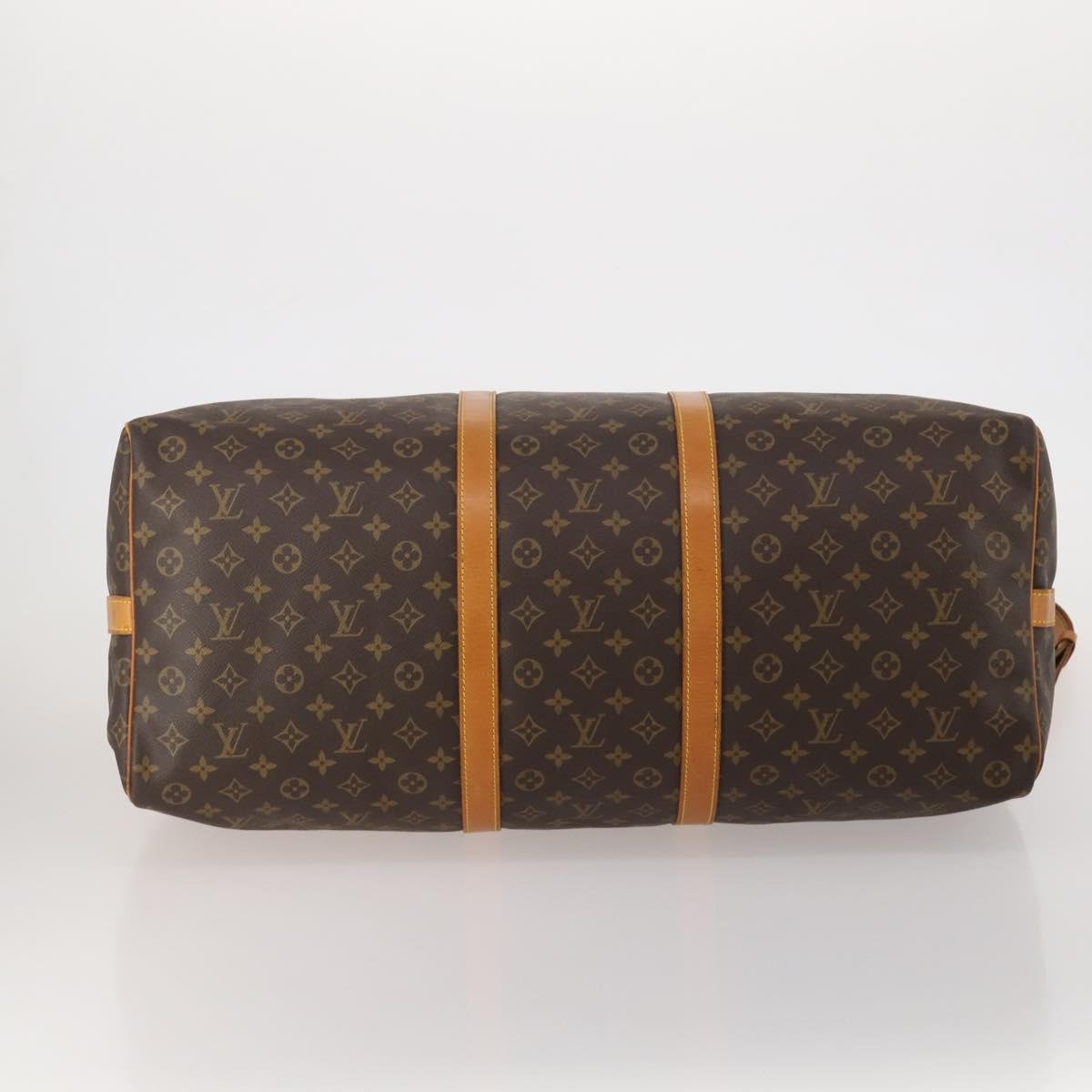LOUIS VUITTON Monogram Keepall Bandouliere 60 Boston Bag M41412 LV Auth 200500V
