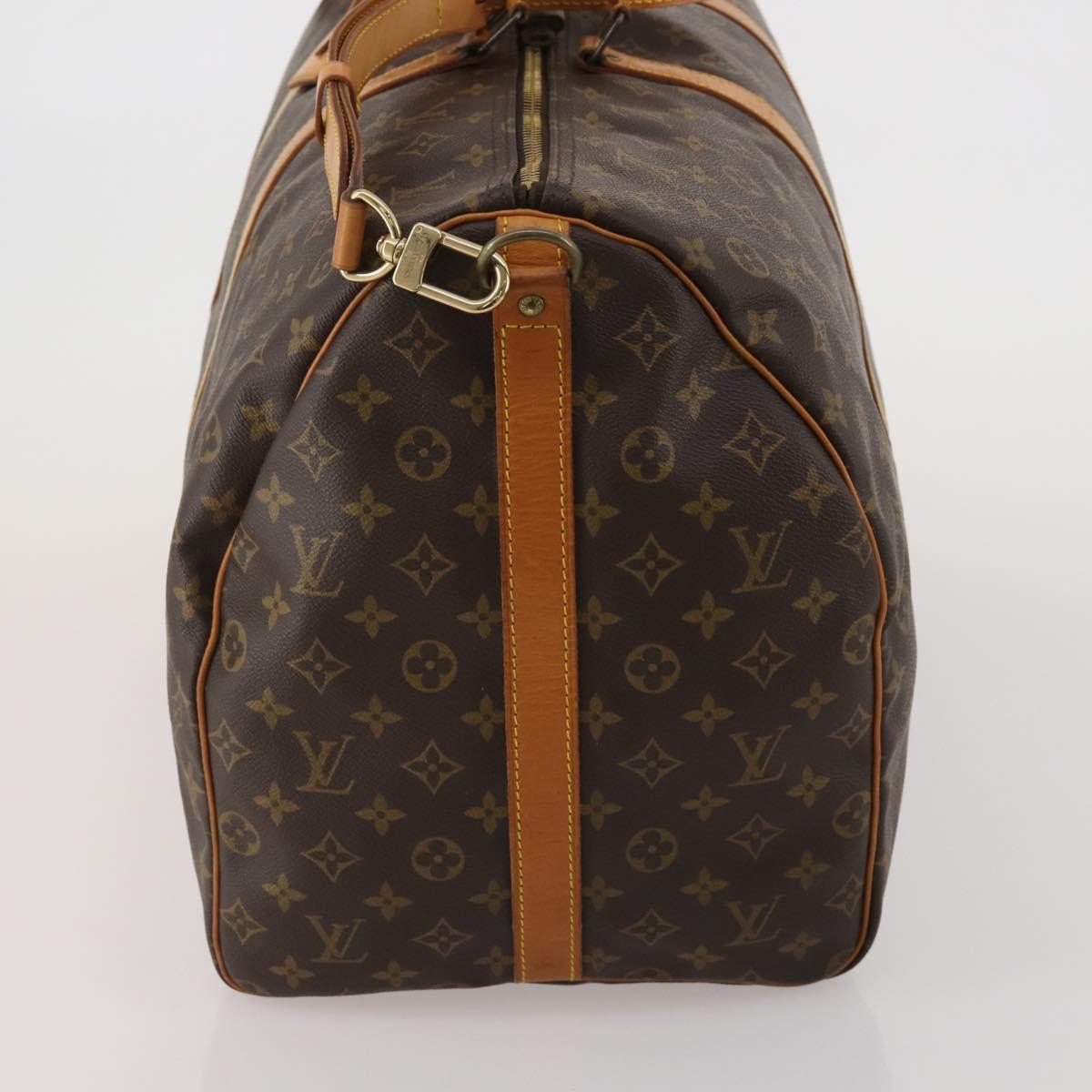 LOUIS VUITTON Monogram Keepall Bandouliere 60 Boston Bag M41412 LV Auth 200500V