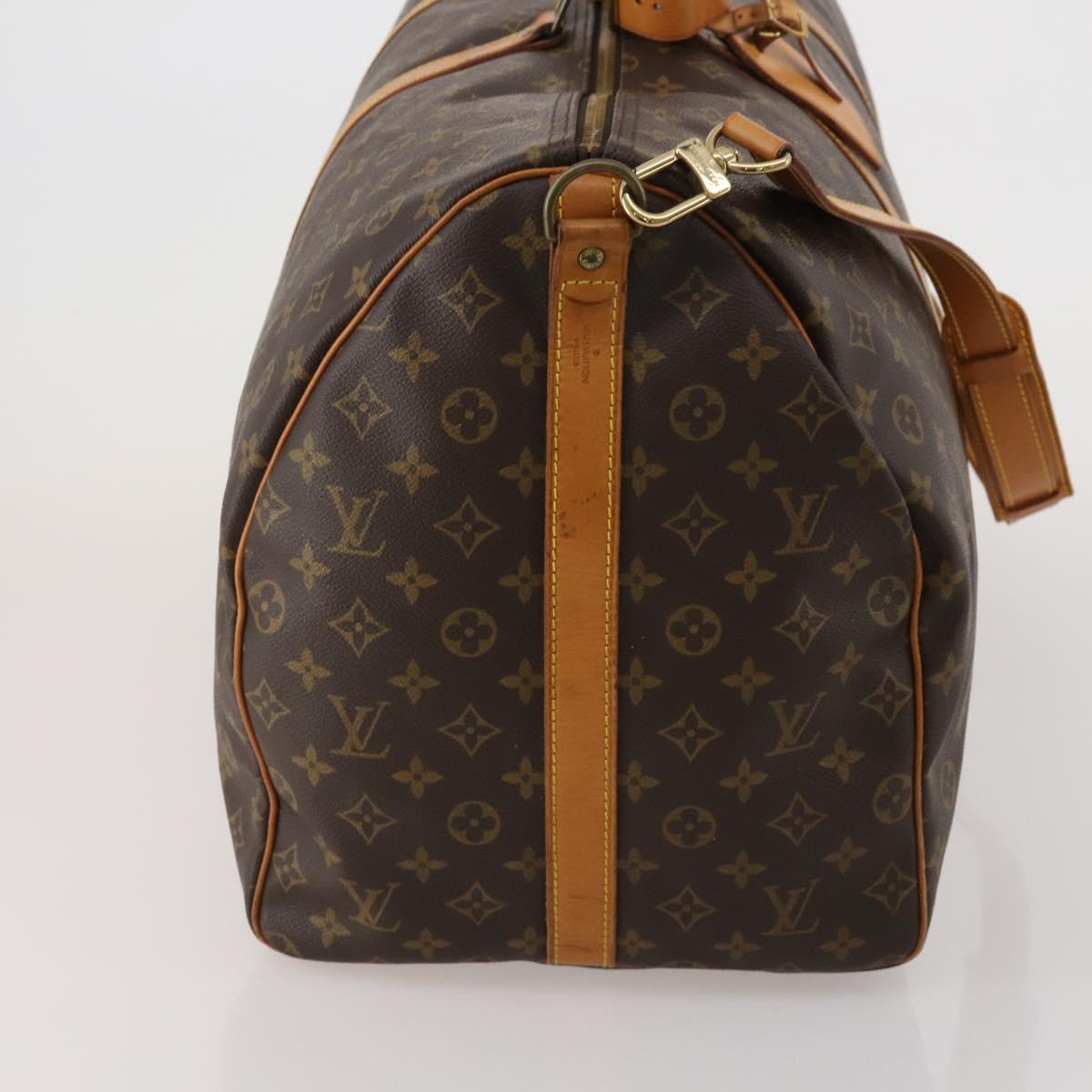 LOUIS VUITTON Monogram Keepall Bandouliere 60 Boston Bag M41412 LV Auth 200500V