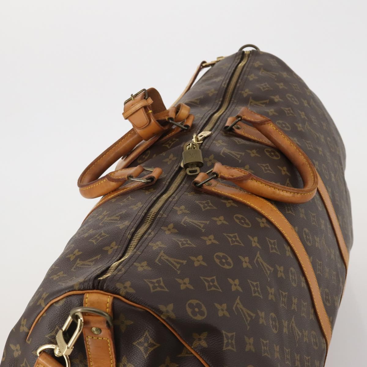 LOUIS VUITTON Monogram Keepall Bandouliere 60 Boston Bag M41412 LV Auth 200500V