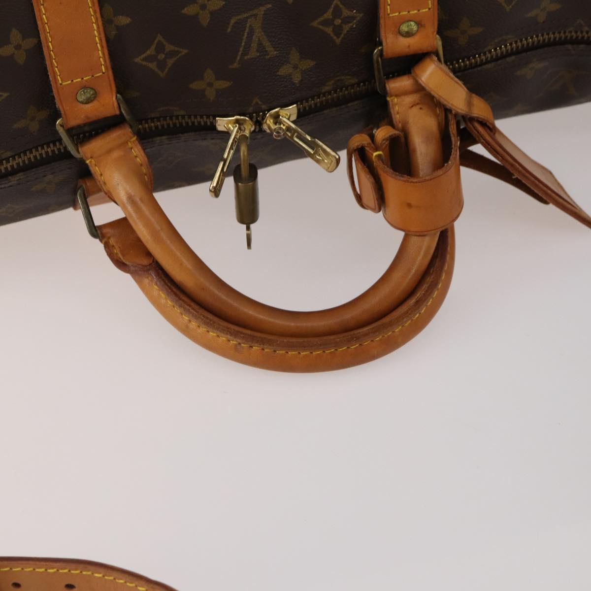 LOUIS VUITTON Monogram Keepall Bandouliere 60 Boston Bag M41412 LV Auth 200500V