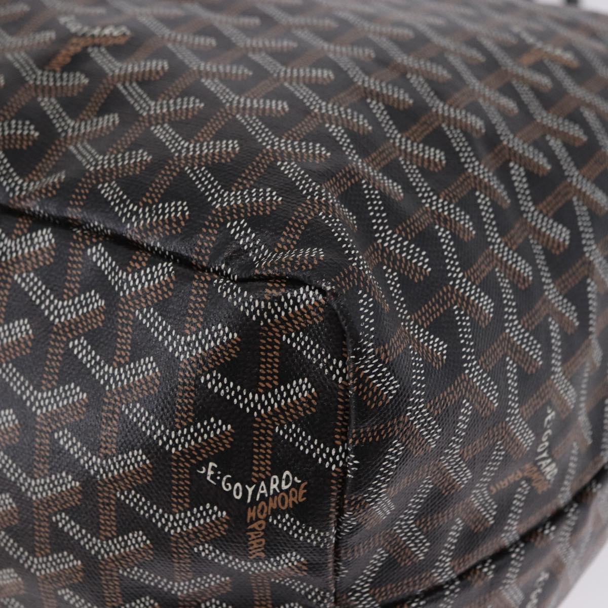 GOYARD Saint Louis GM Tote Bag PVC Canvas Black Auth 200501A