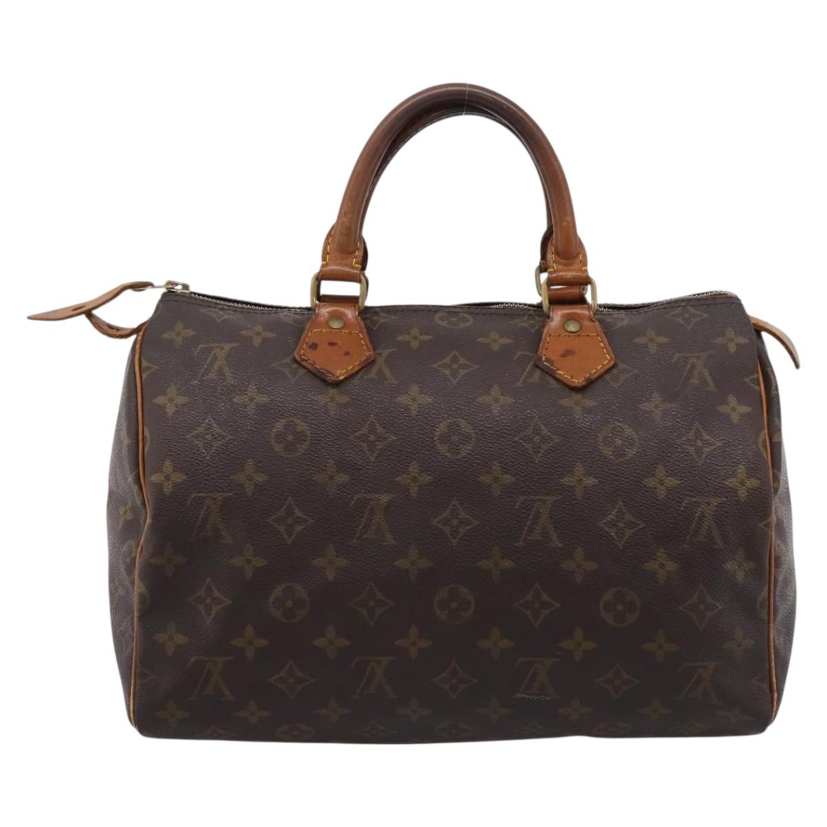 LOUIS VUITTON Monogram Speedy 30 Hand Bag M41526 LV Auth 200504