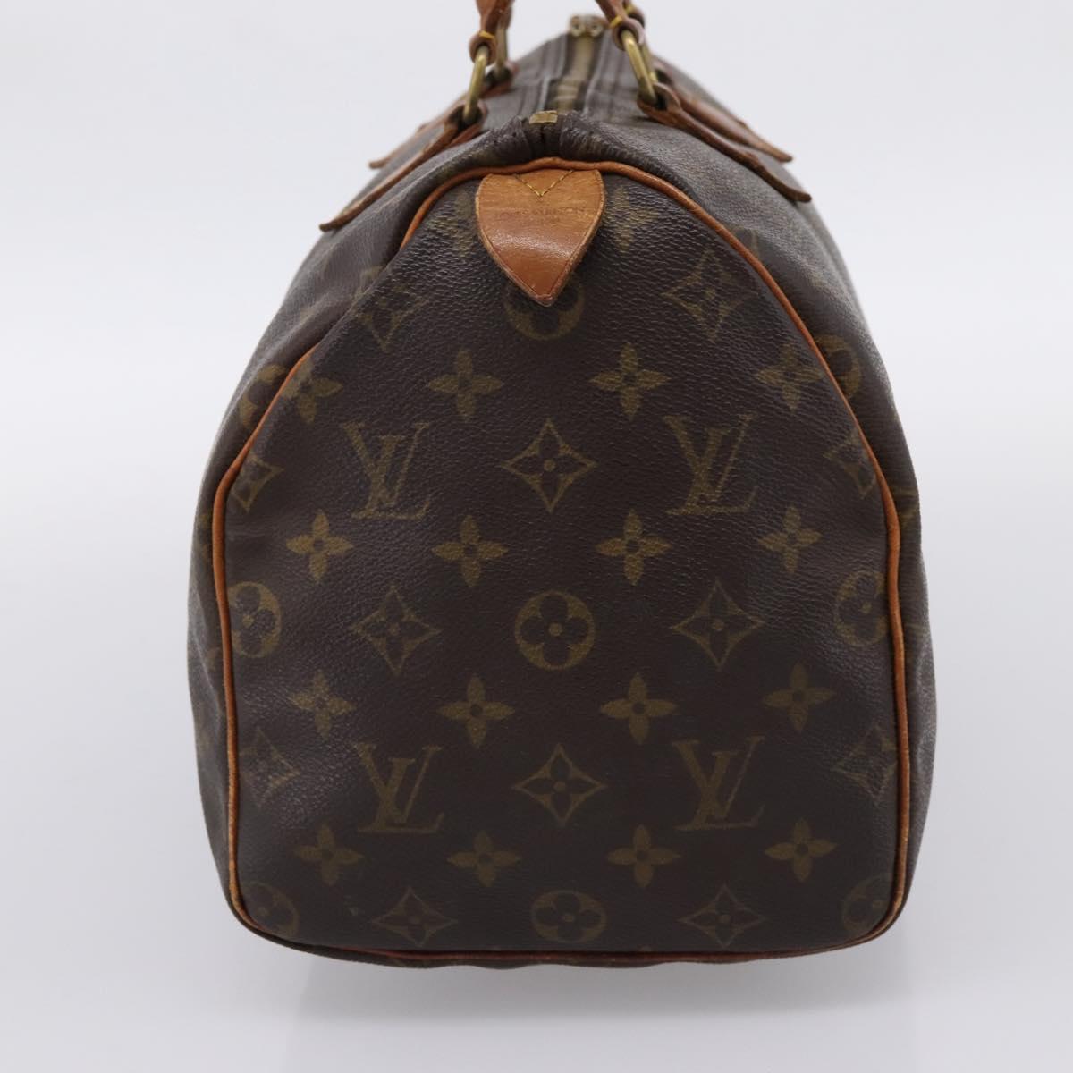 LOUIS VUITTON Monogram Speedy 30 Hand Bag M41526 LV Auth 200504