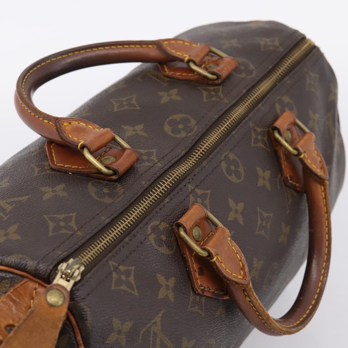 LOUIS VUITTON Monogram Speedy 30 Hand Bag M41526 LV Auth 200504