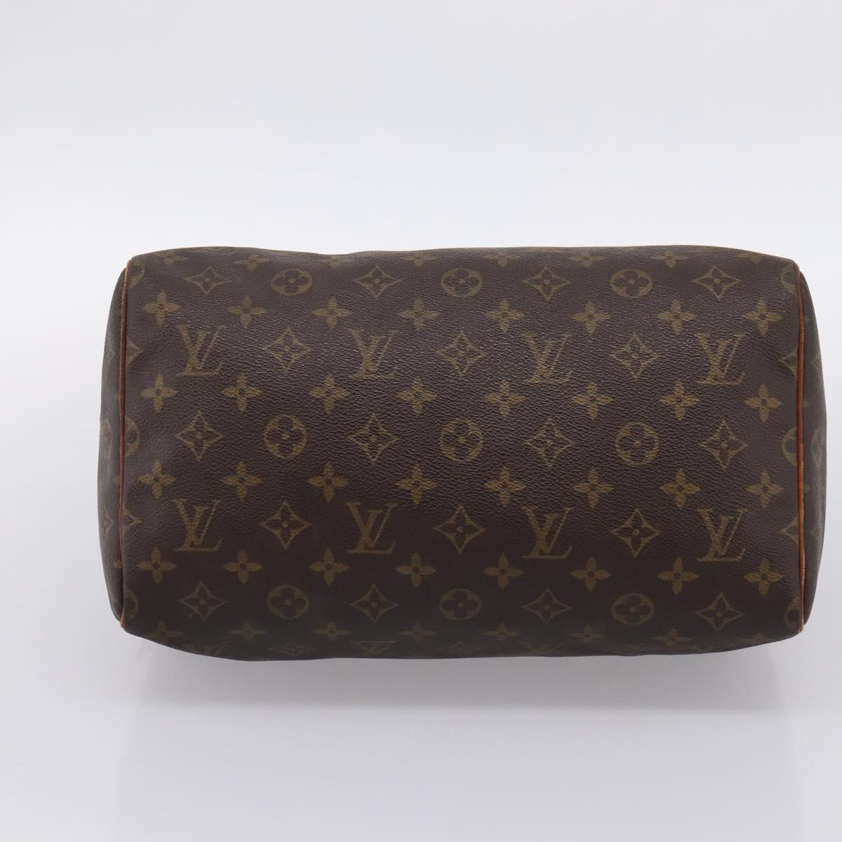 LOUIS VUITTON Monogram Speedy 30 Hand Bag M41526 LV Auth 200504