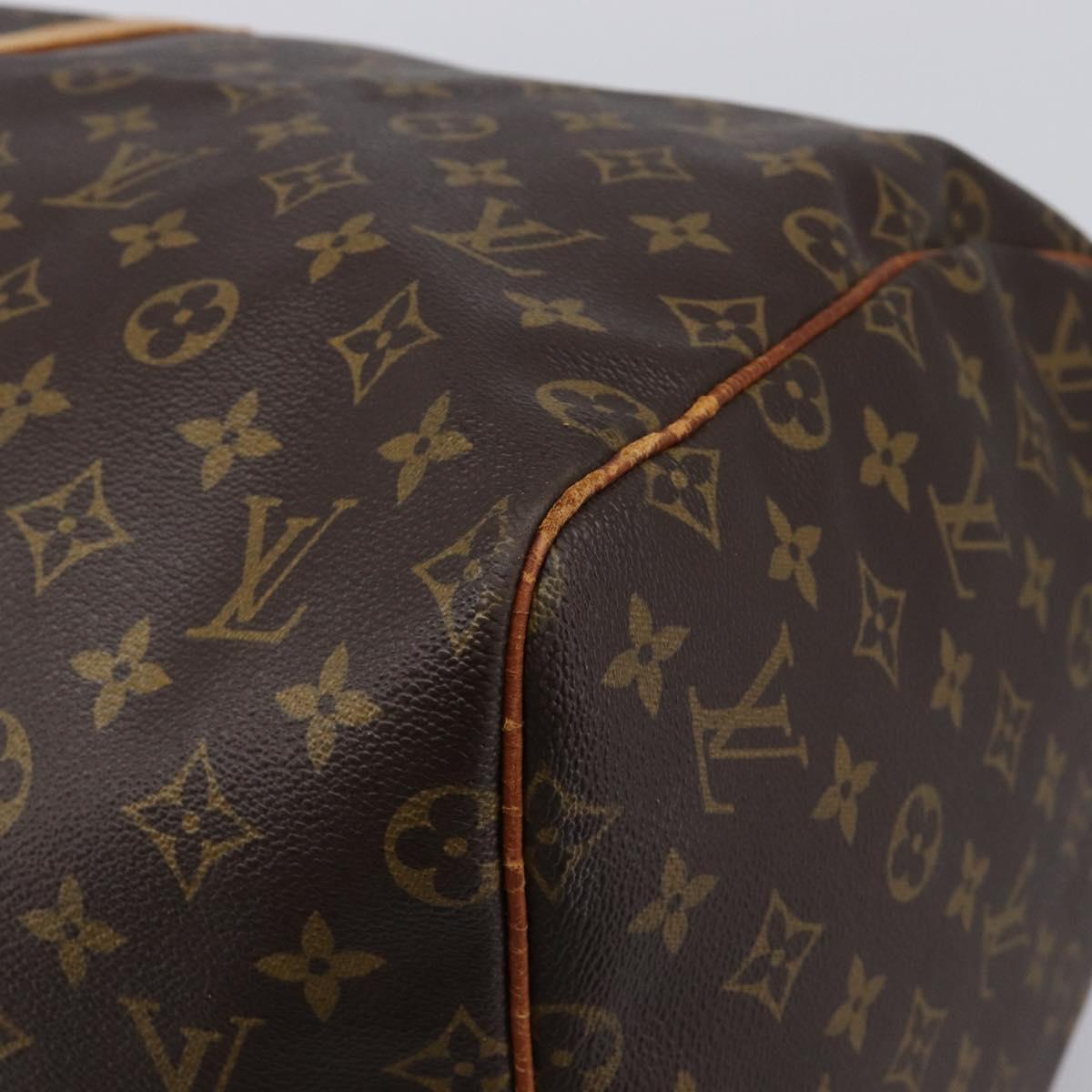 LOUIS VUITTON Monogram Keepall 55 Boston Bag M41424 LV Auth 200507