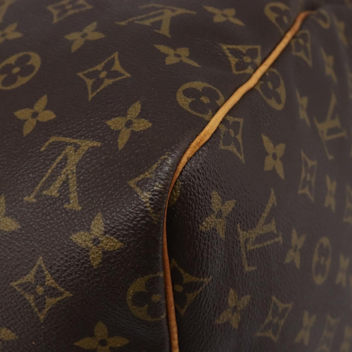 LOUIS VUITTON Monogram Keepall 55 Boston Bag M41424 LV Auth 200507