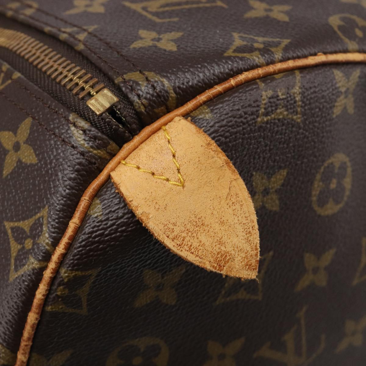 LOUIS VUITTON Monogram Keepall 55 Boston Bag M41424 LV Auth 200507