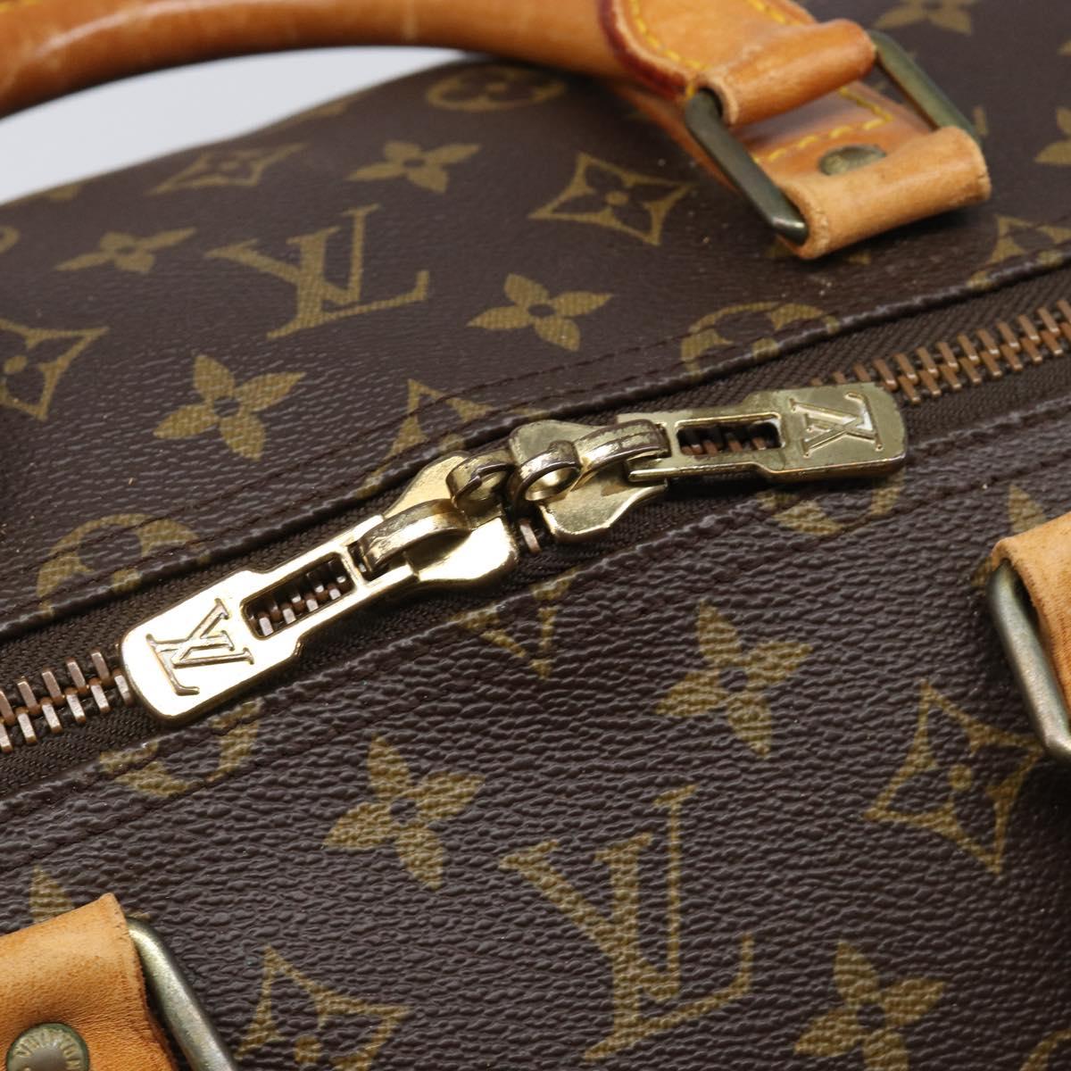 LOUIS VUITTON Monogram Keepall 55 Boston Bag M41424 LV Auth 200507