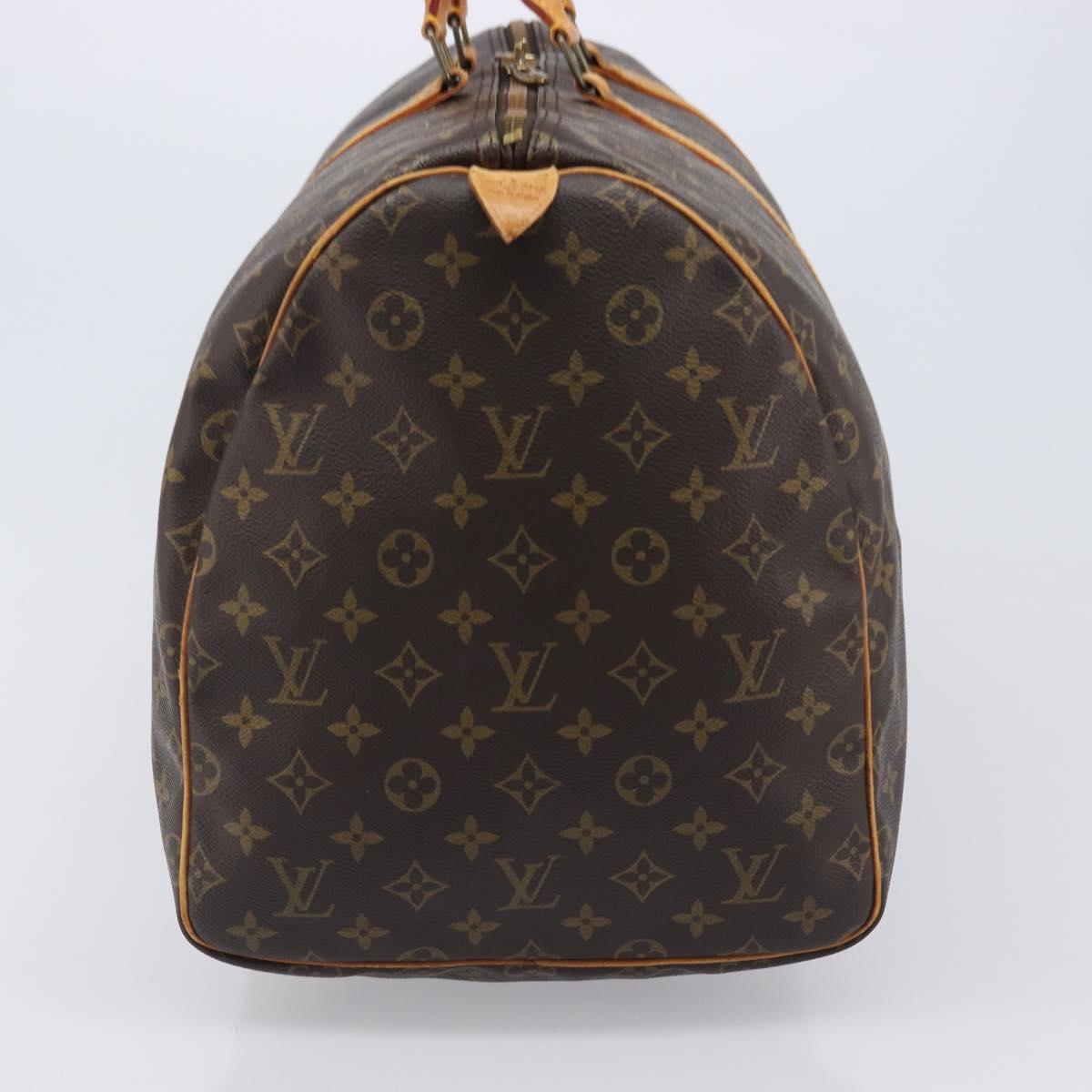 LOUIS VUITTON Monogram Keepall 55 Boston Bag M41424 LV Auth 200507