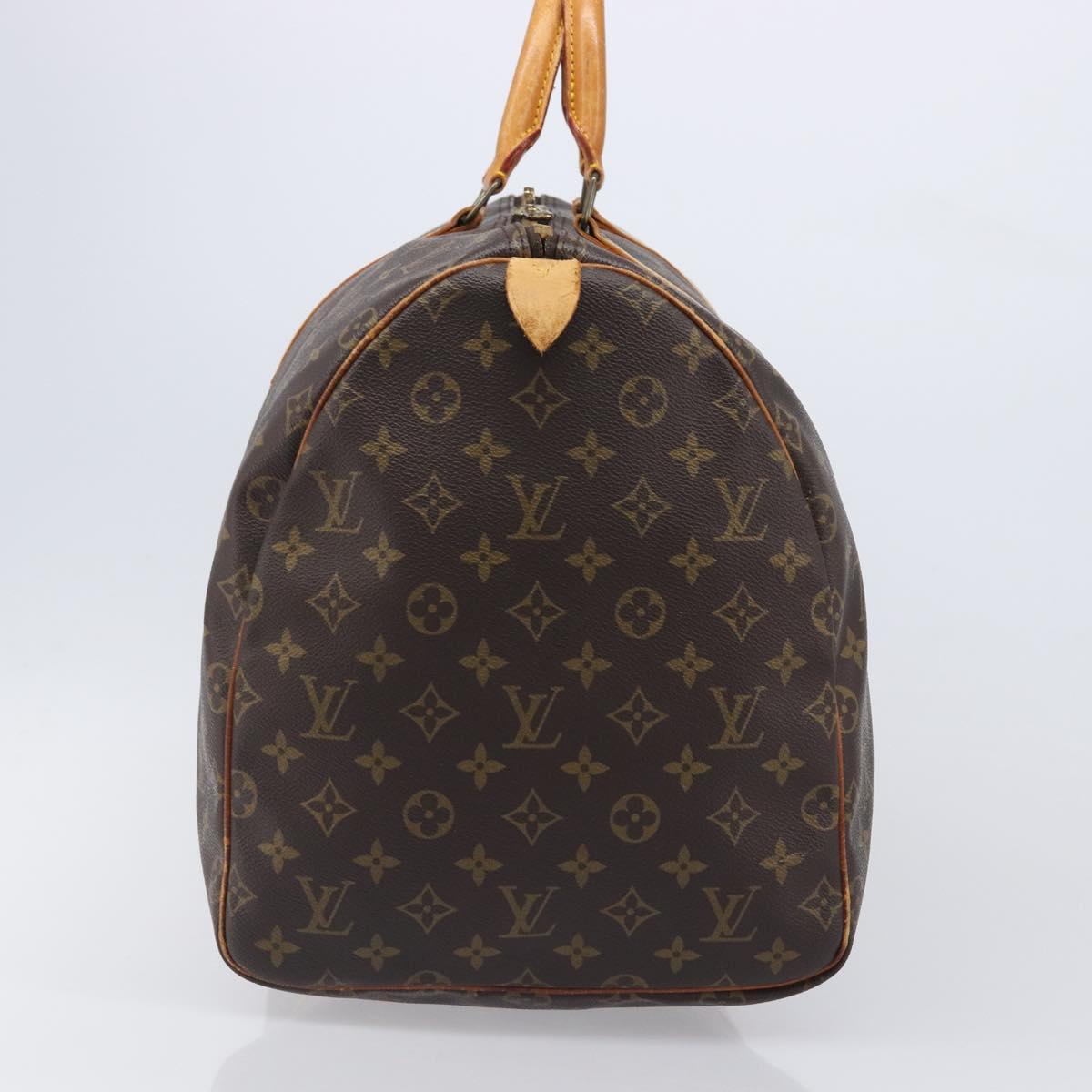 LOUIS VUITTON Monogram Keepall 55 Boston Bag M41424 LV Auth 200507