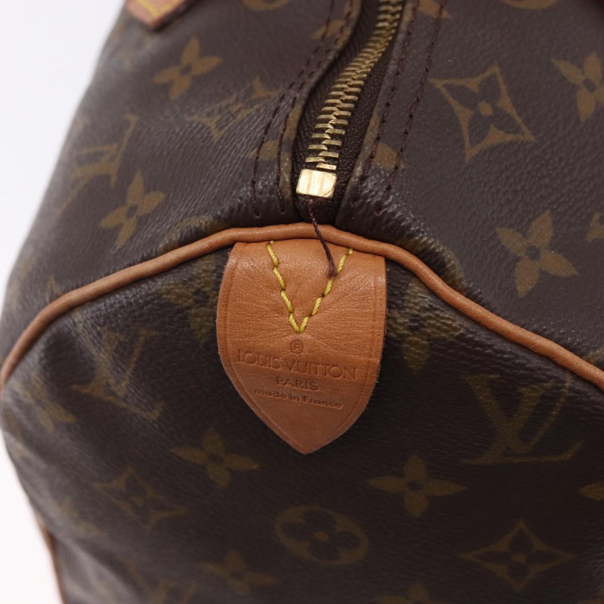 LOUIS VUITTON Monogram Speedy 30 Hand Bag M41526 LV Auth 200508SAV