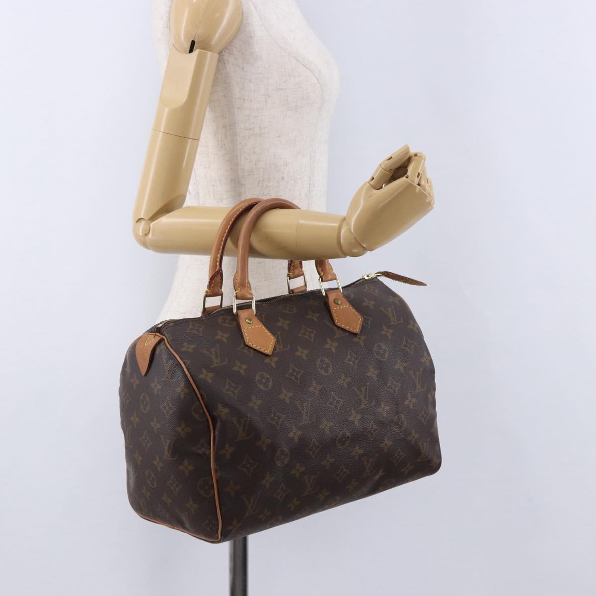 LOUIS VUITTON Monogram Speedy 30 Hand Bag M41526 LV Auth 200508SAV