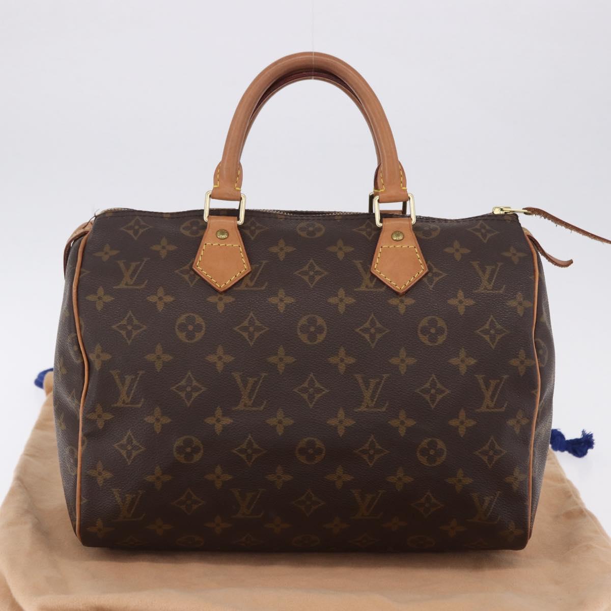 LOUIS VUITTON Monogram Speedy 30 Hand Bag M41526 LV Auth 200508SAV