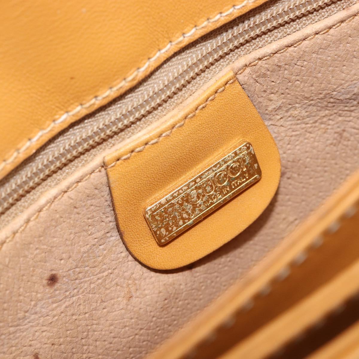 GUCCI Micro GG Supreme Shoulder Bag PVC Beige Gold 004 106 0024 Auth 200513