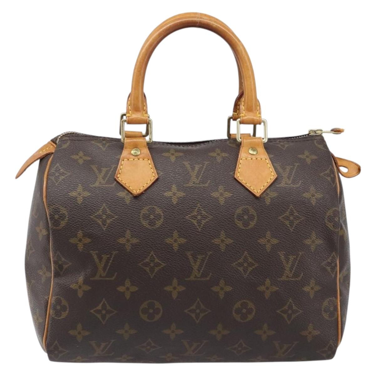 LOUIS VUITTON Monogram Speedy 25 Hand Bag M41528 LV Auth 200514