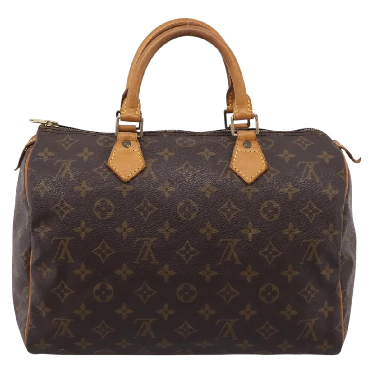 LOUIS VUITTON Monogram Speedy 30 Hand Bag M41526 LV Auth 200515A