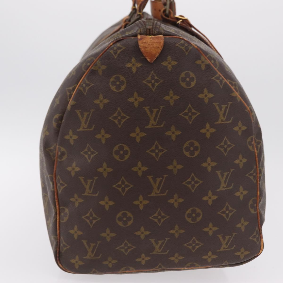 LOUIS VUITTON Monogram Keepall 55 Boston Bag M41424 LV Auth 200518