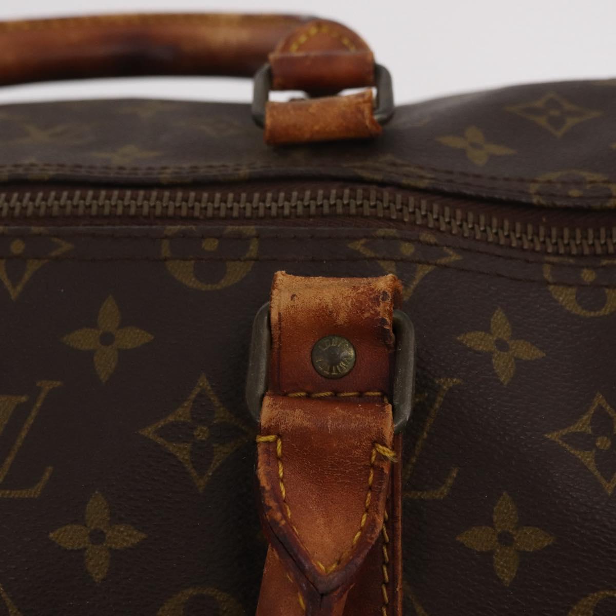 LOUIS VUITTON Monogram Keepall 55 Boston Bag M41424 LV Auth 200518