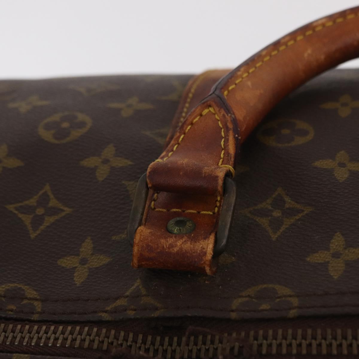 LOUIS VUITTON Monogram Keepall 55 Boston Bag M41424 LV Auth 200518