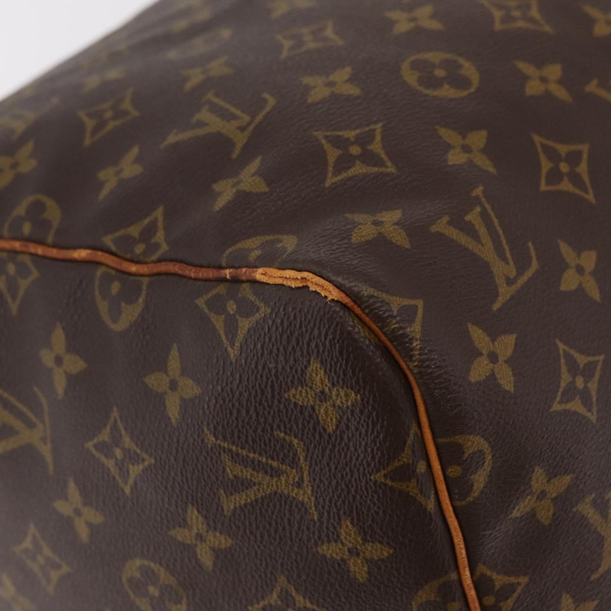 LOUIS VUITTON Monogram Keepall 55 Boston Bag M41424 LV Auth 200518